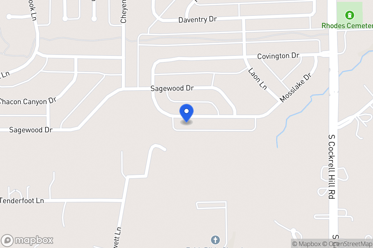 Map of 1432 Mosslake Dr