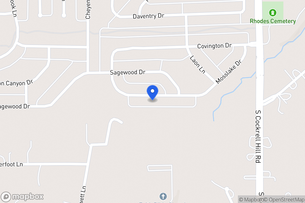 Map of 1424 Mosslake Dr