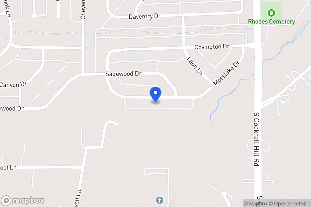 Map of 1420 Mosslake Dr