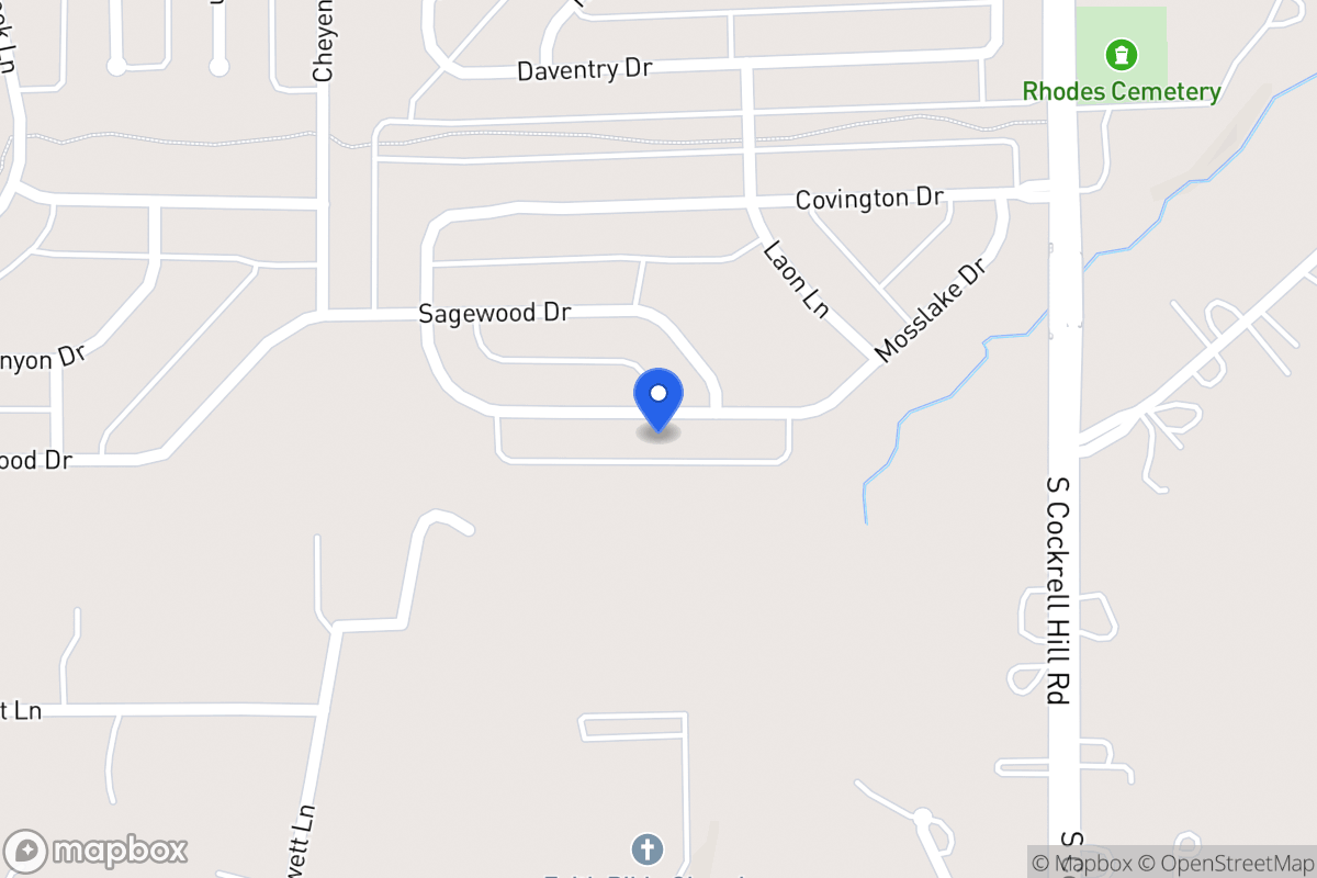 Map of 1416 Mosslake Dr