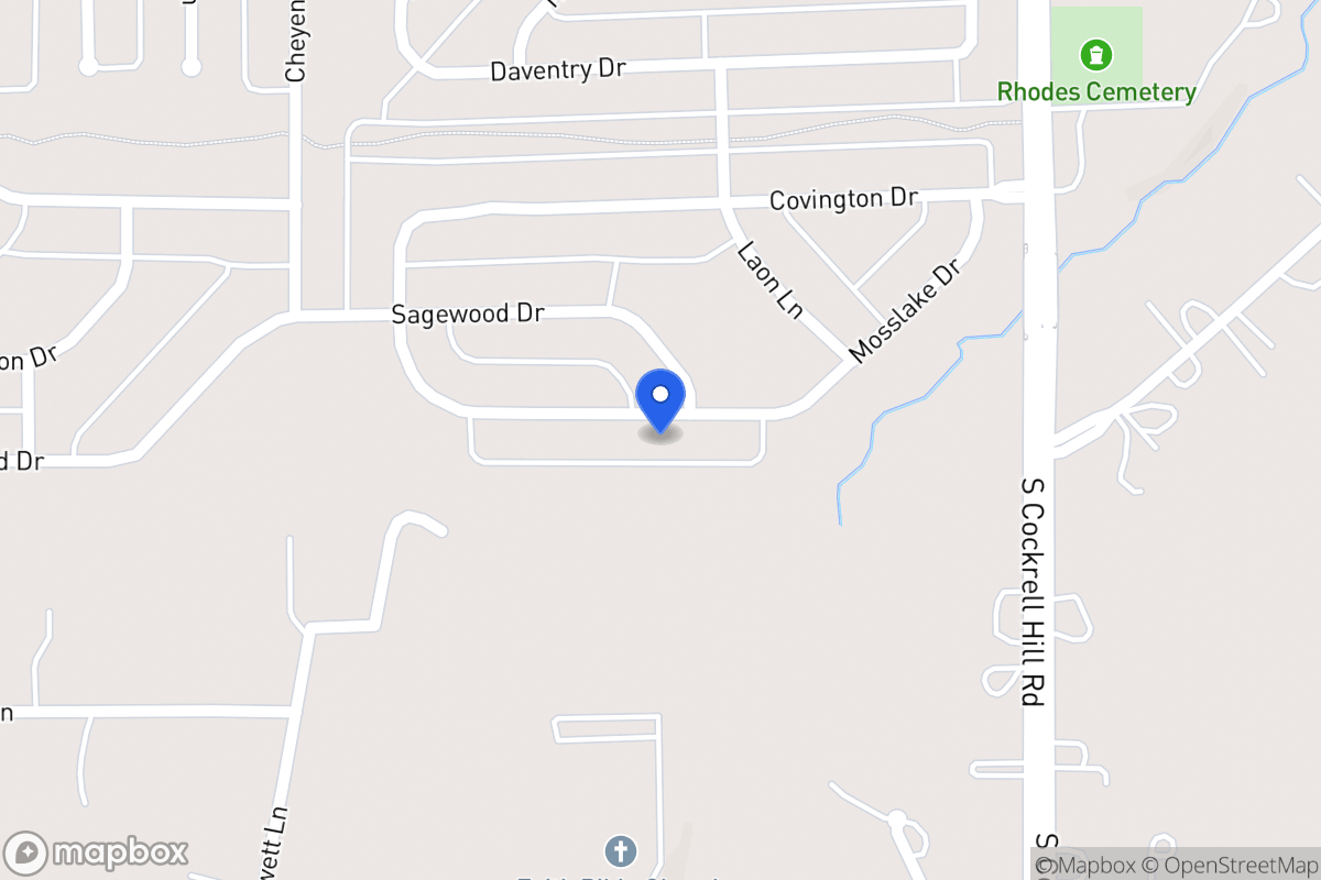 Map of 1412 Mosslake Dr