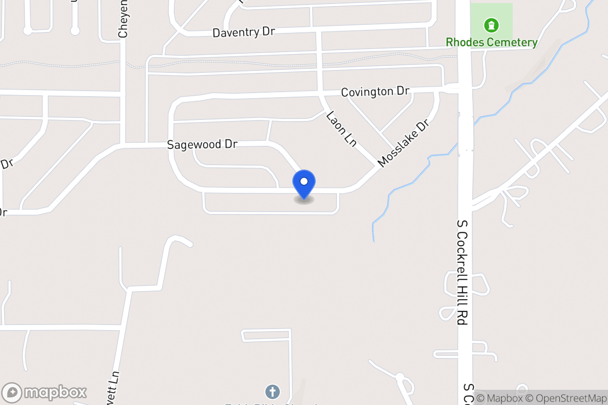 Map of 1408 Mosslake Dr