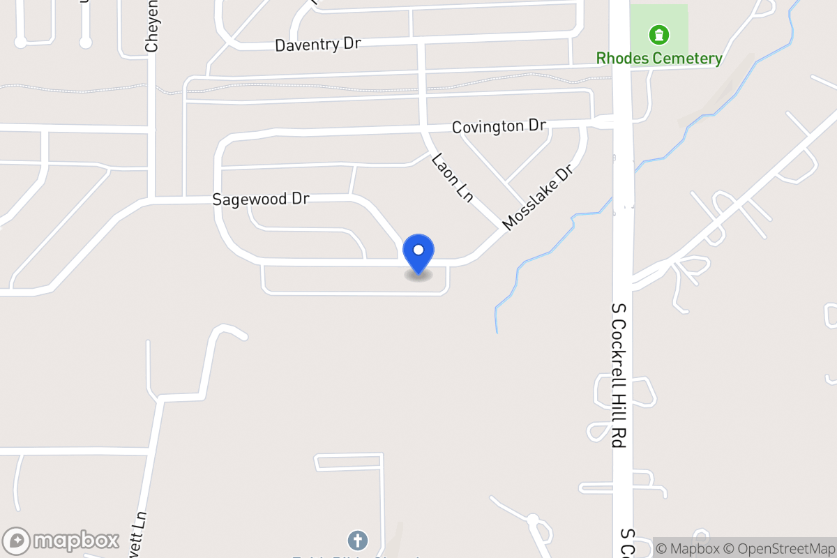 Map of 1404 Mosslake Dr