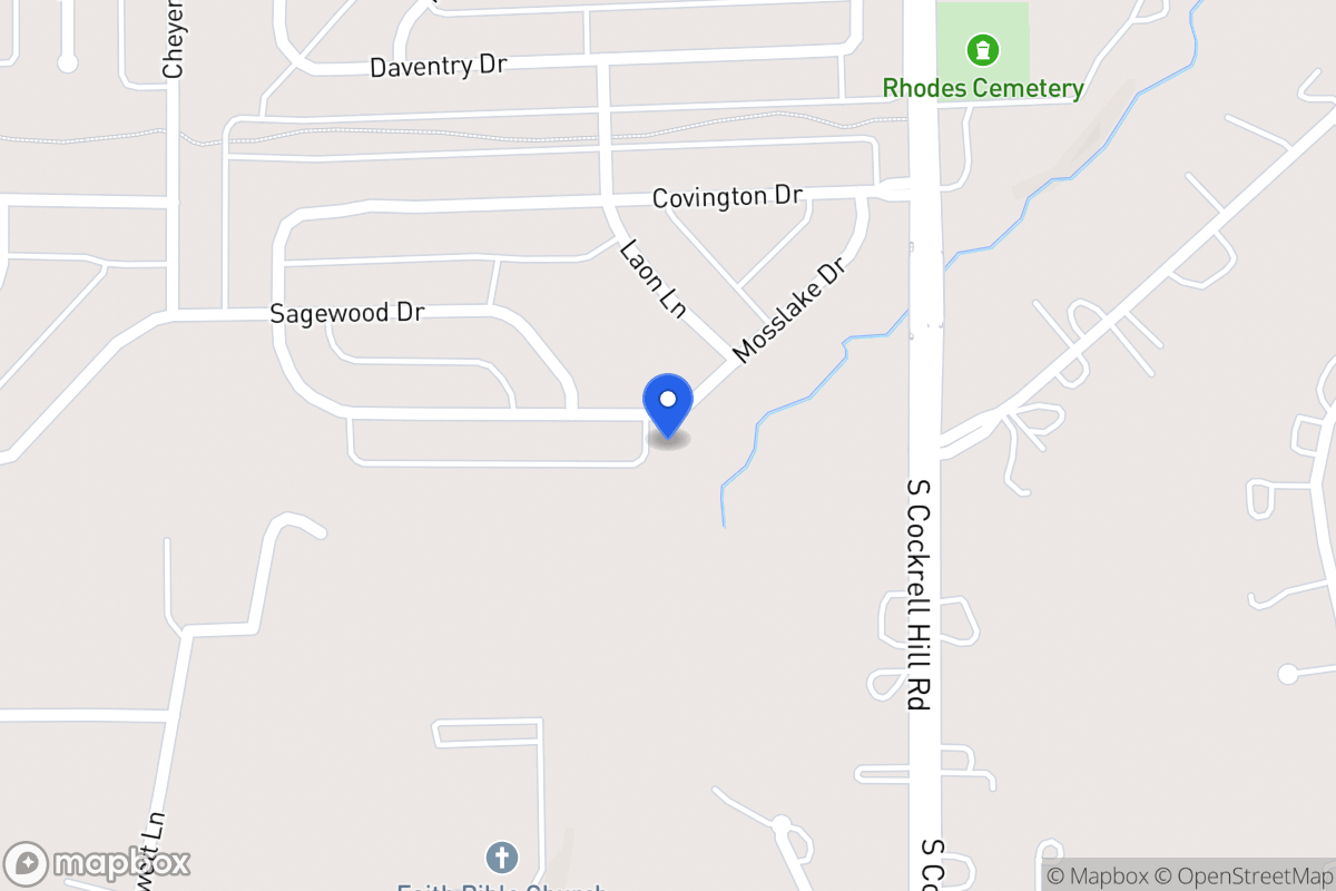 Map of 1340 Mosslake Dr