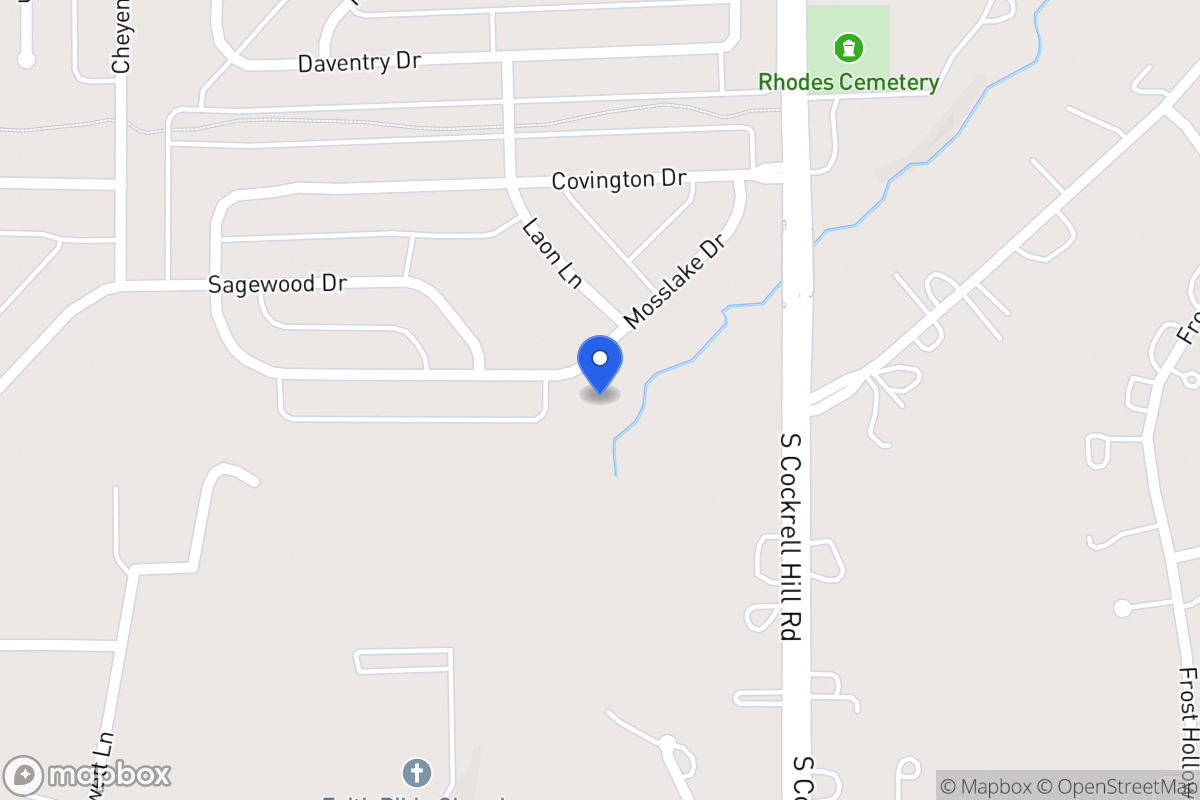 Map of 1336 Mosslake Dr
