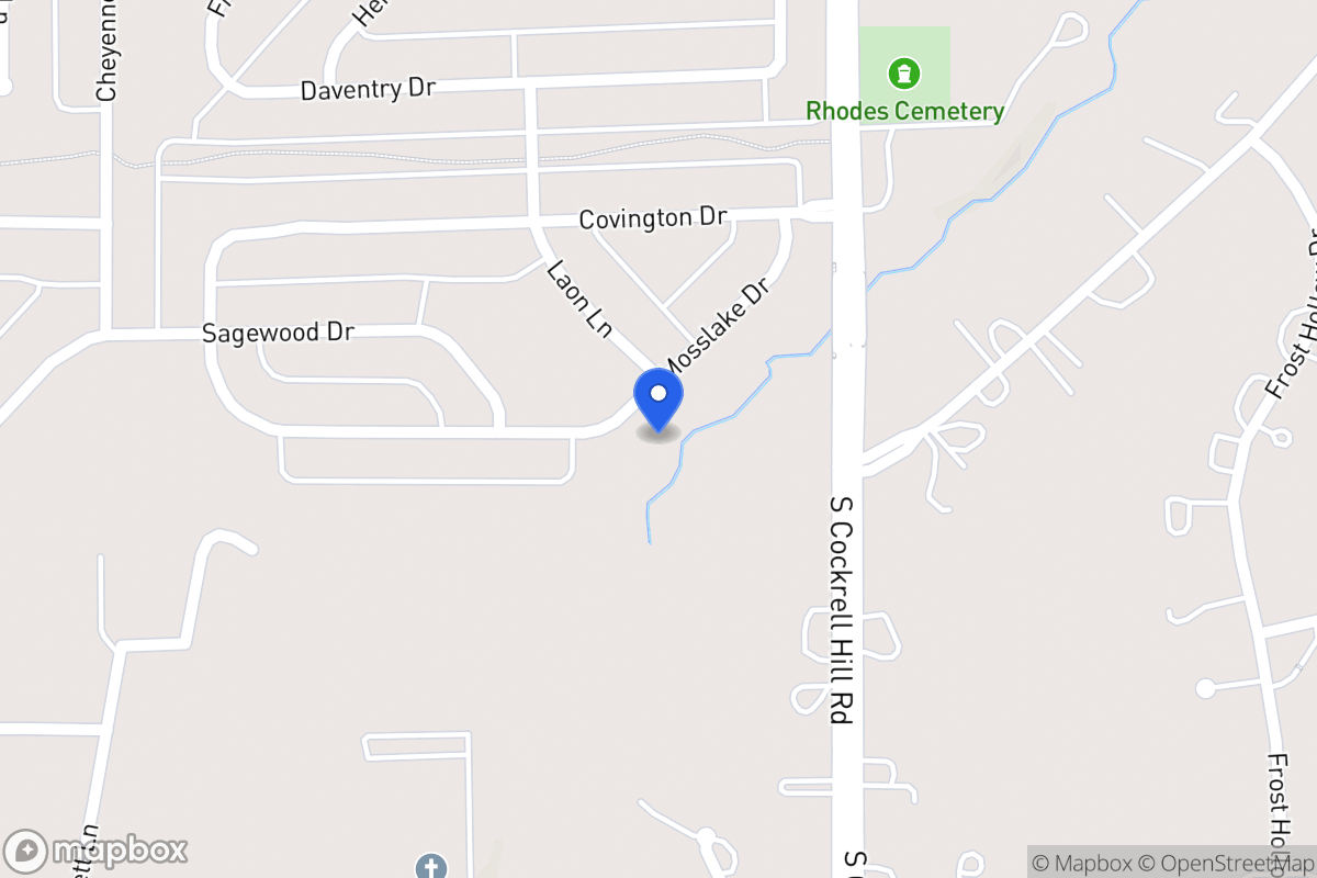 Map of 1332 Mosslake Dr