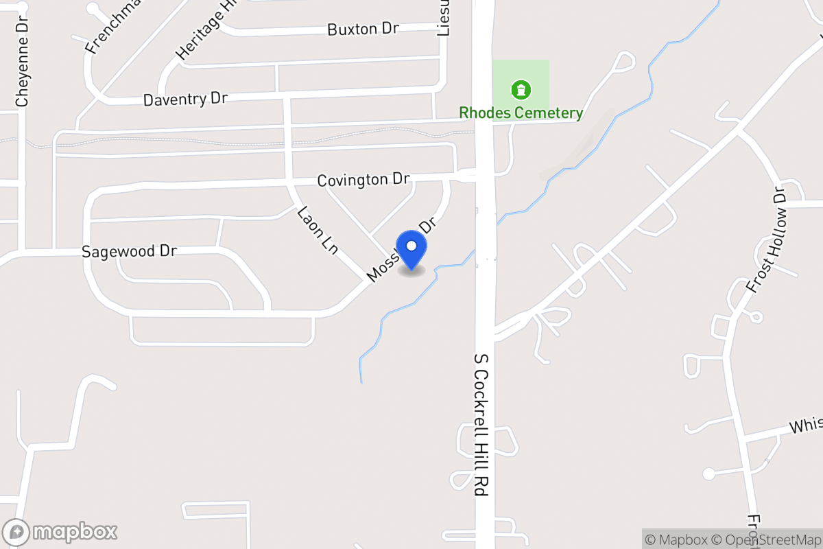 Map of 1320 Mosslake Dr