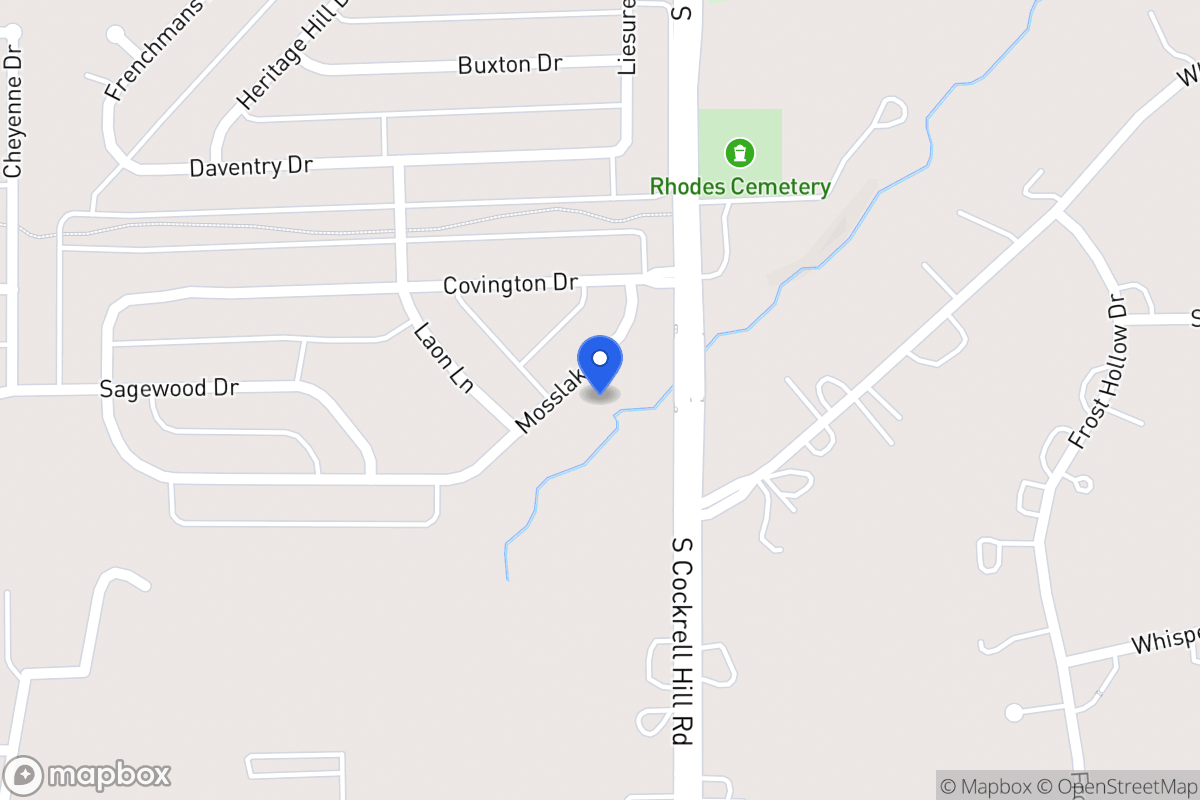 Map of 1316 Mosslake Dr