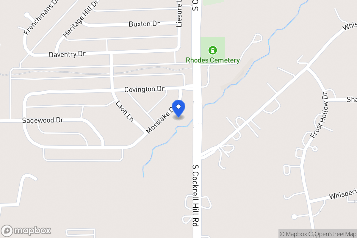 Map of 1312 Mosslake Dr