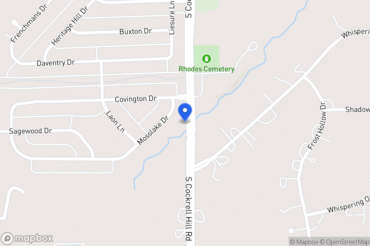 Map of 1308 Mosslake Dr