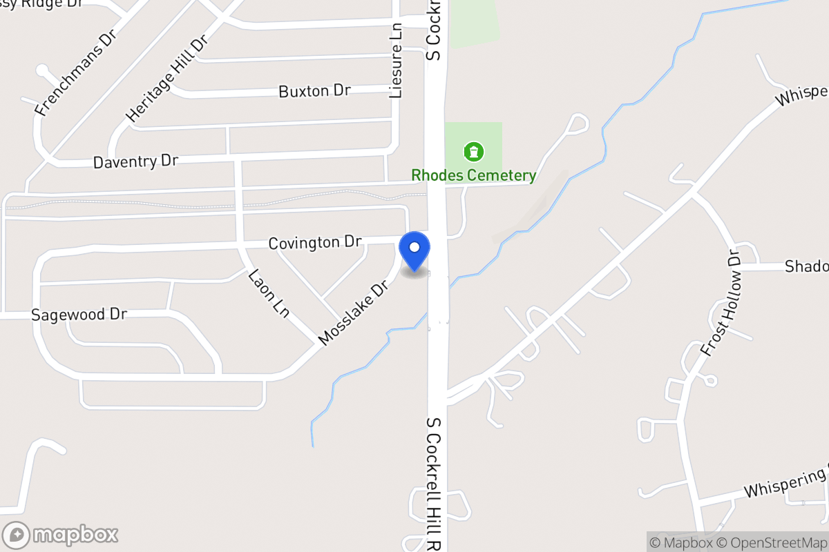 Map of 1304 Mosslake Dr