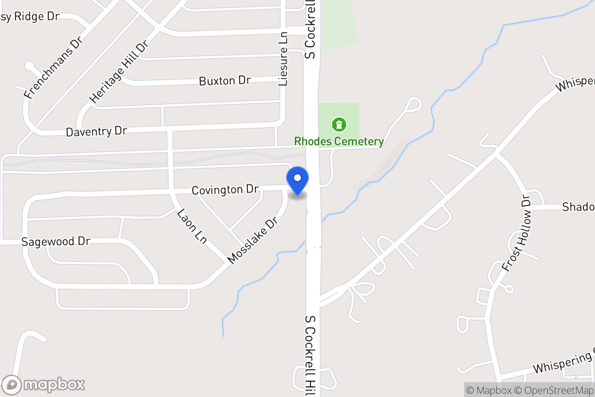Map of 1300 Mosslake Dr