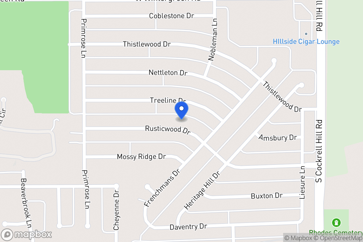 Map of 1401 Rusticwood Dr