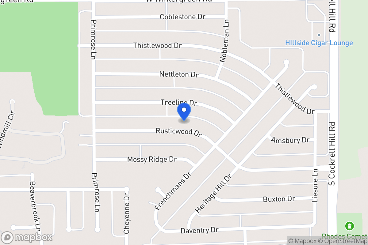 Map of 1405 Rusticwood Dr