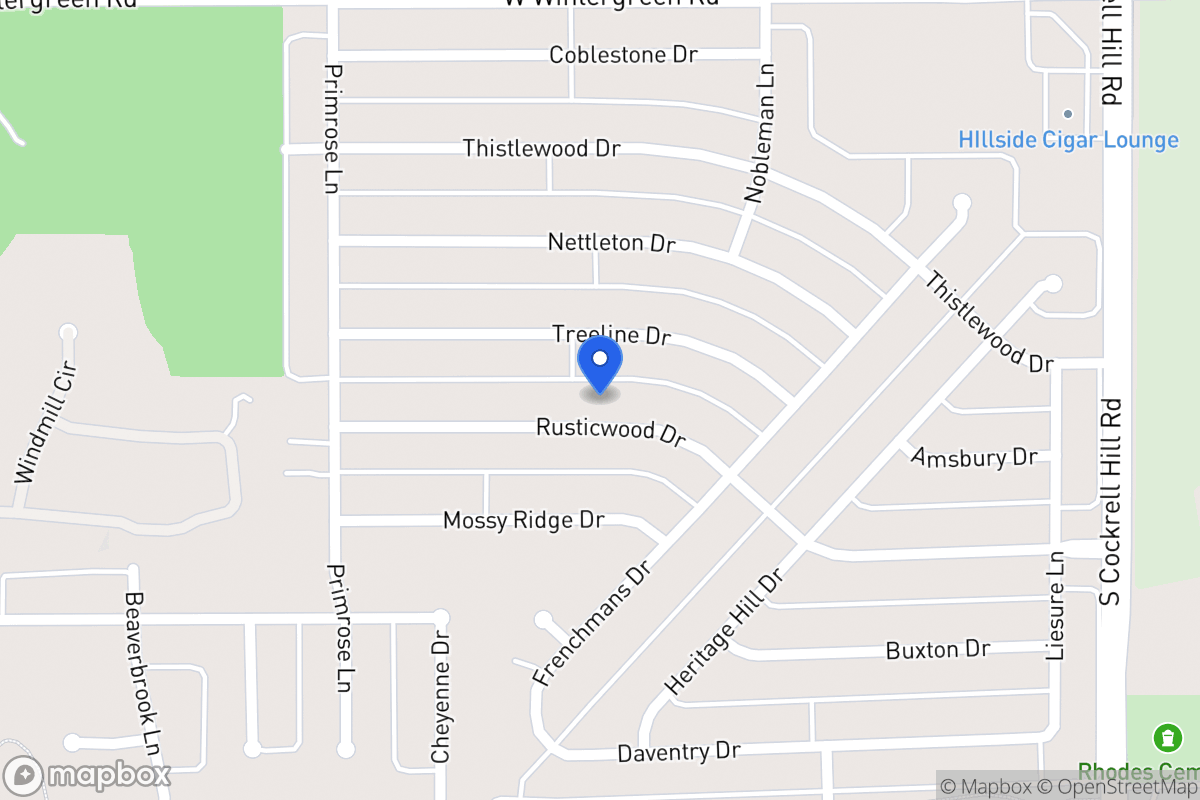 Map of 1409 Rusticwood Dr