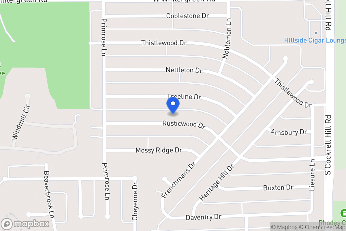 Map of 1501 Rusticwood Dr