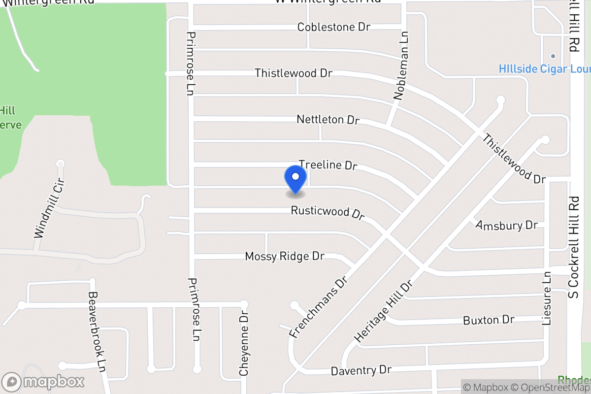 Map of 1505 Rusticwood Dr
