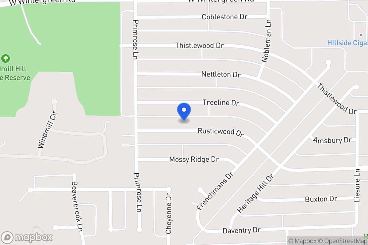 Map of 1513 Rusticwood Dr