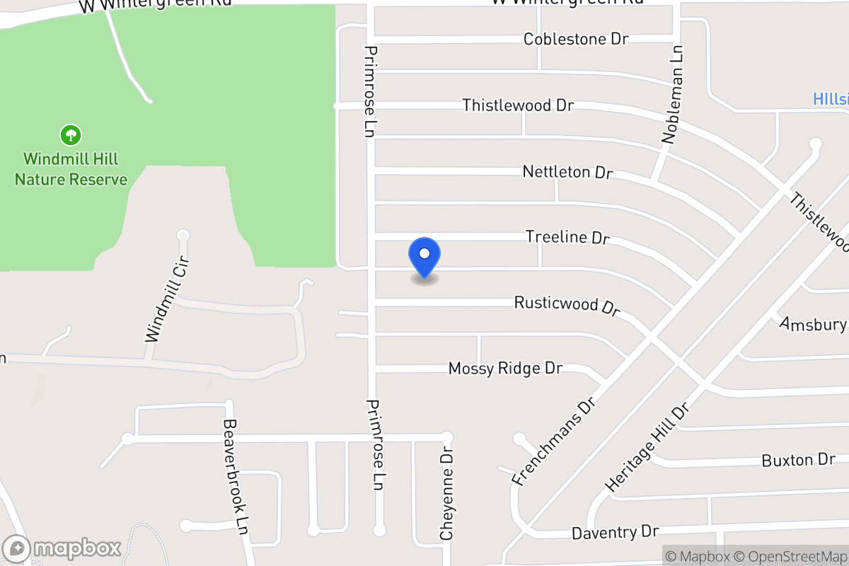 Map of 1525 Rusticwood Dr