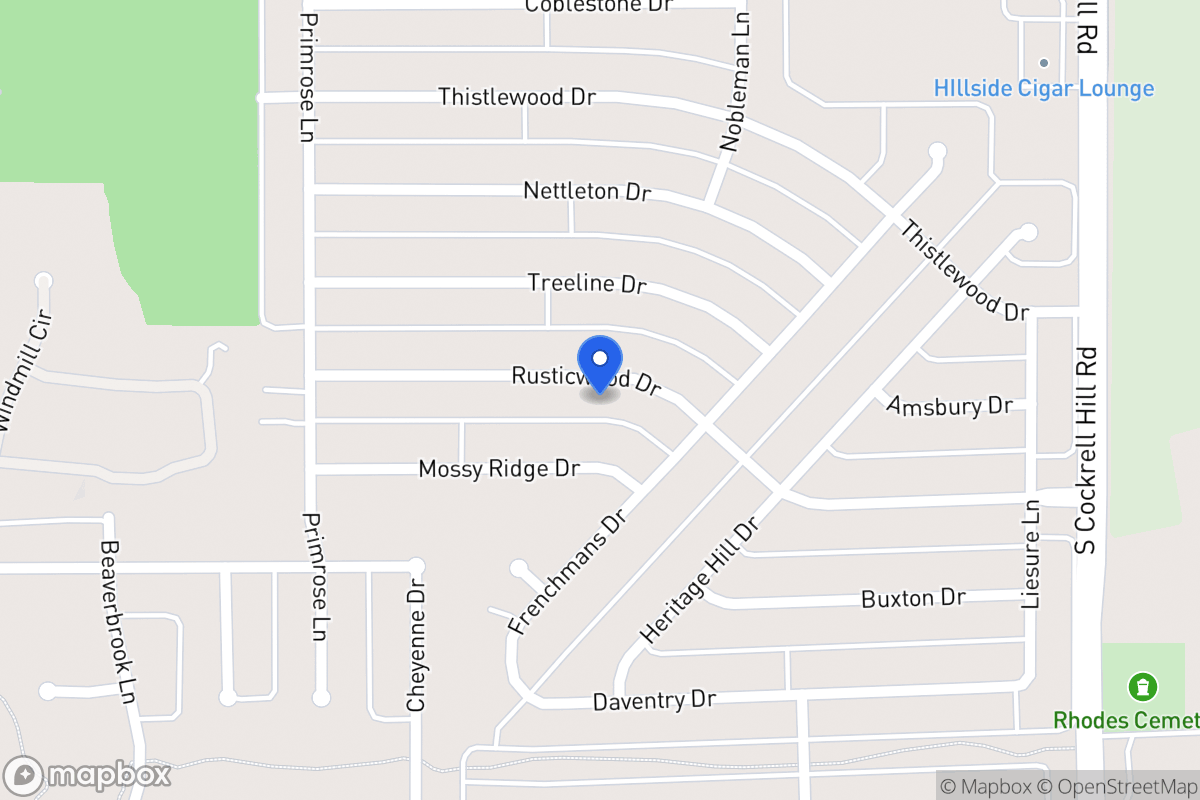 Map of 1404 Rusticwood Dr