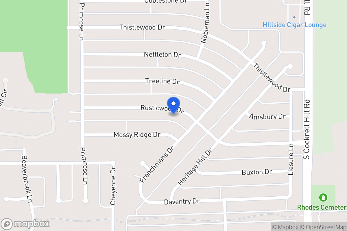 Map of 1400 Rusticwood Dr