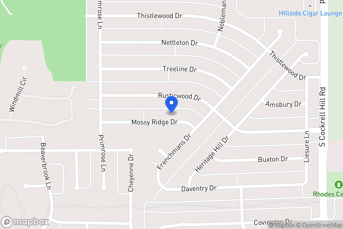 Map of 1501 Mossyridge Dr