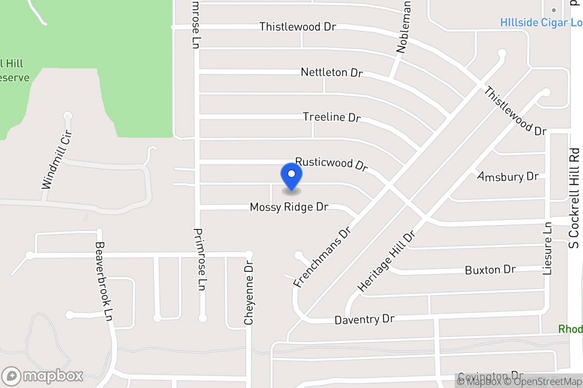 Map of 1509 Mossyridge Dr