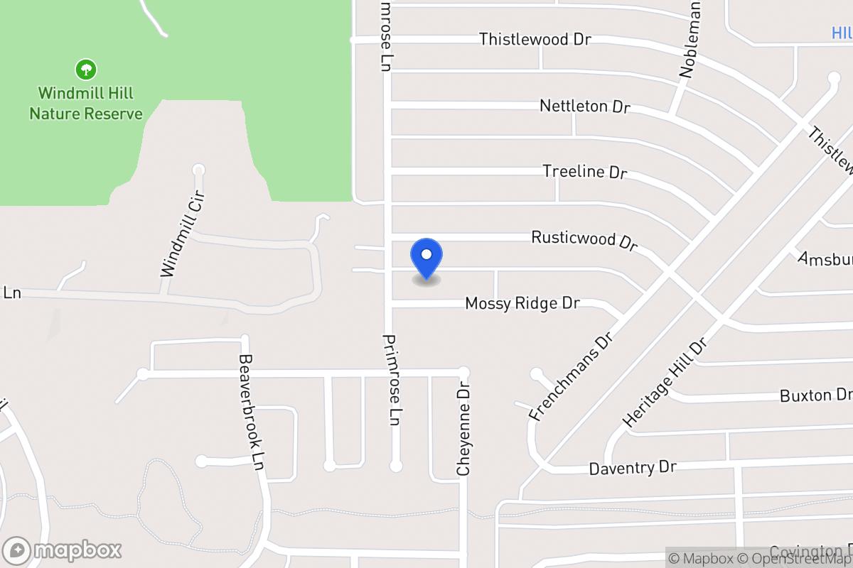 Map of 1529 Mossyridge Dr