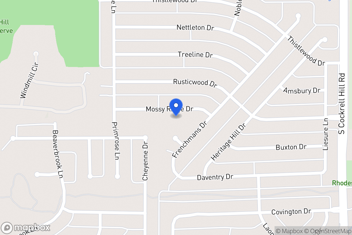 Map of 1504 Mossyridge Dr
