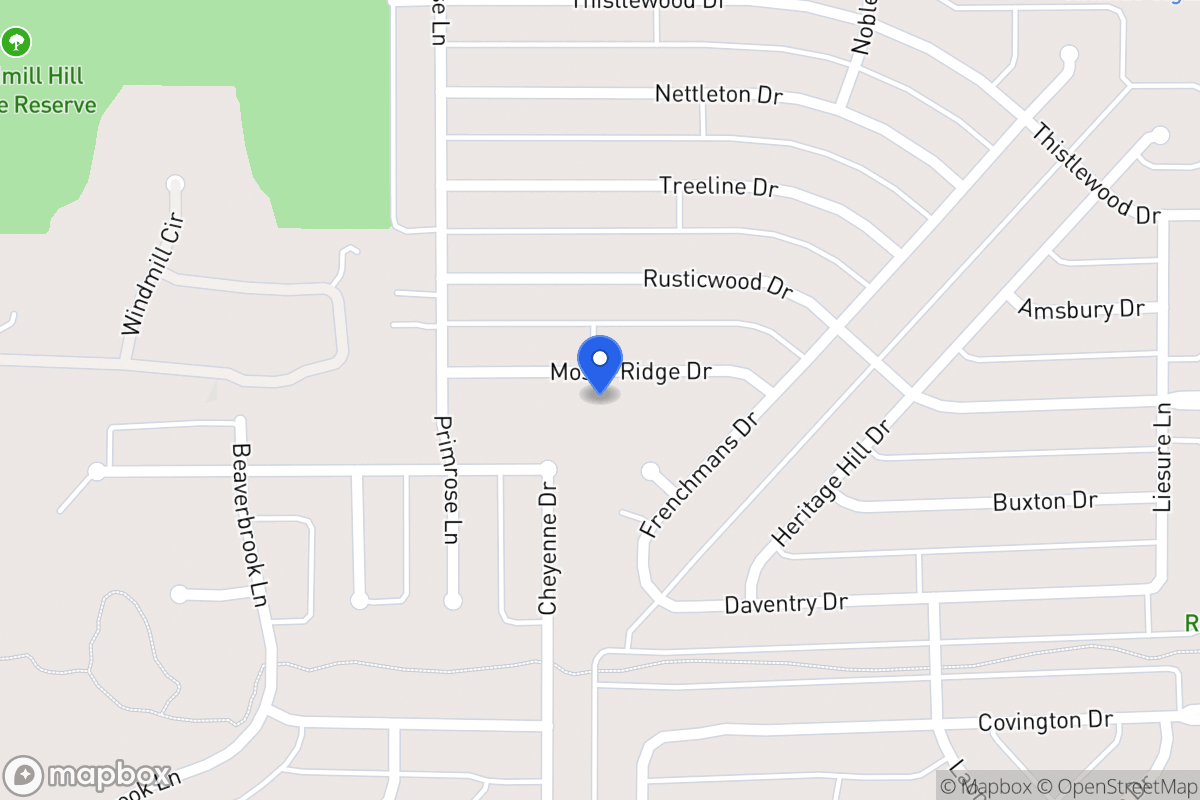 Map of 1512 Mossyridge Dr