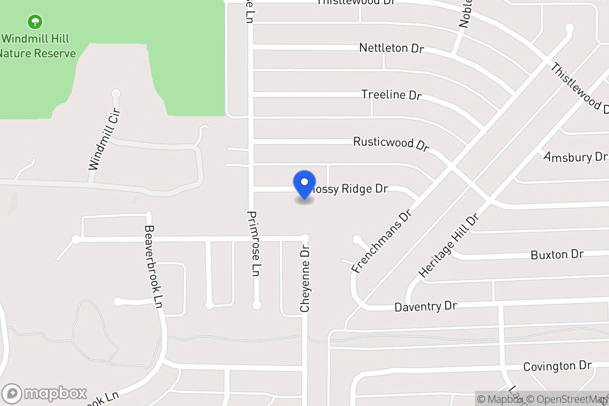 Map of 1520 Mossyridge Dr