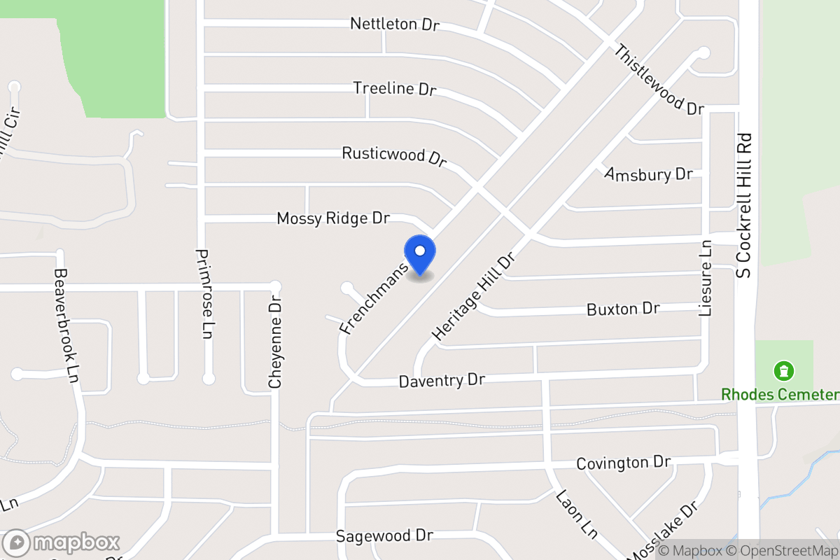 Map of 1220 Frenchmans Dr