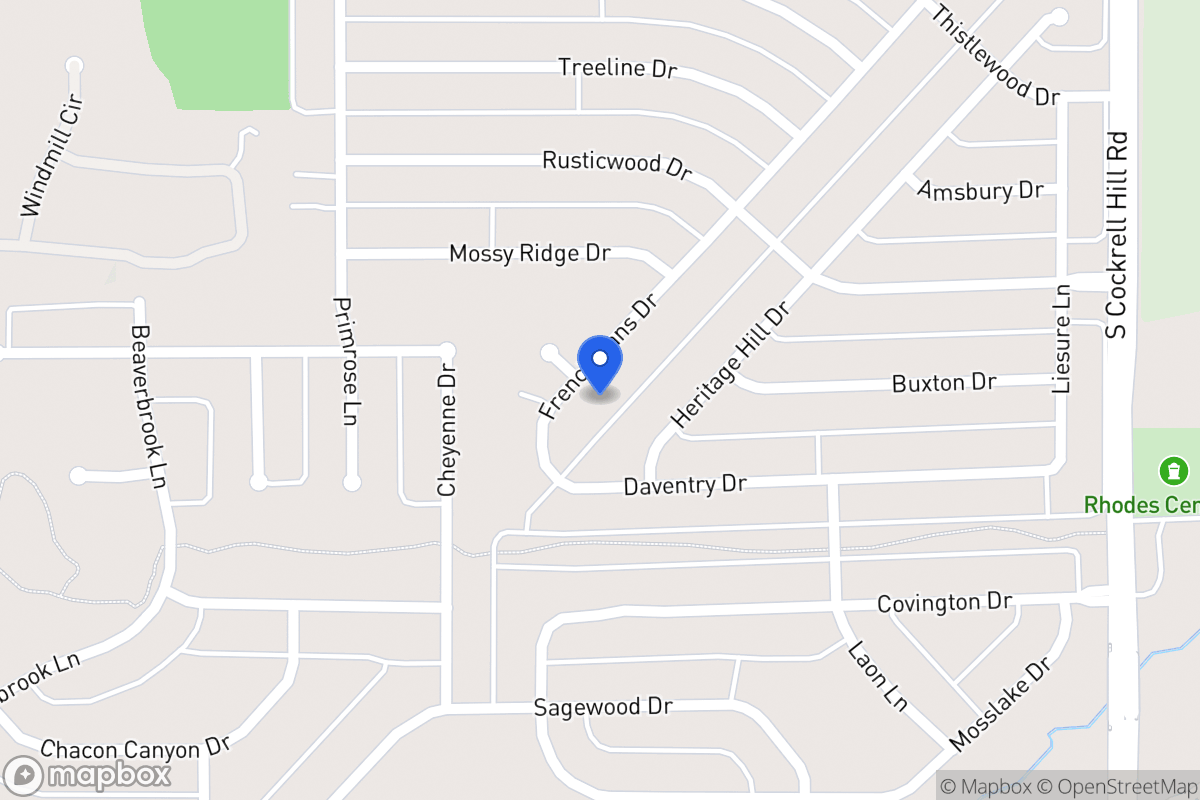 Map of 1208 Frenchmans Dr