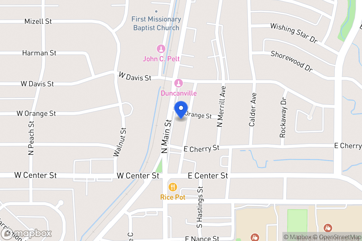 Map of 214 N Main St