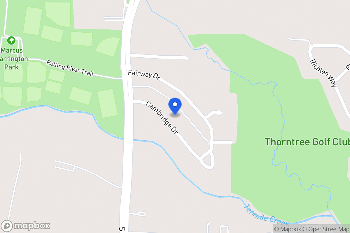 Map of 923 Cambridge Dr