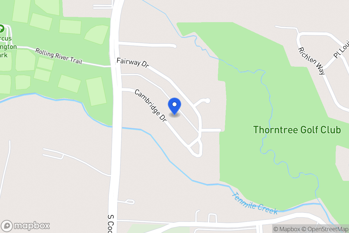 Map of 931 Cambridge Dr