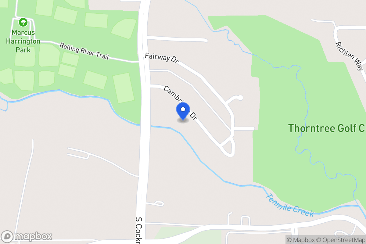 Map of 918 Cambridge Dr