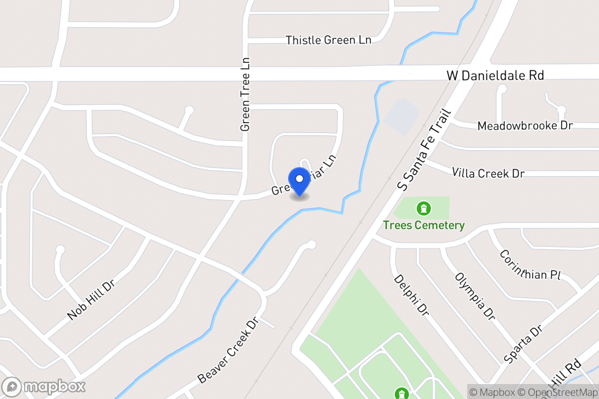 Map of 938 Greenbriar Ln