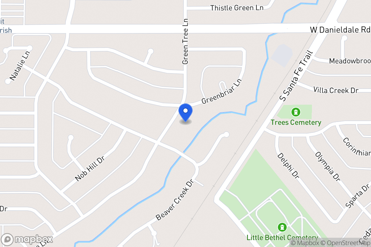 Map of 1518 Green Tree Ln