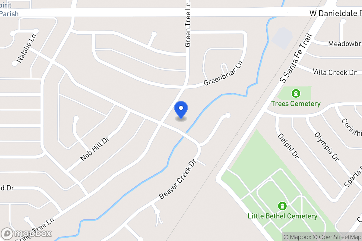 Map of 1522 Green Tree Ln