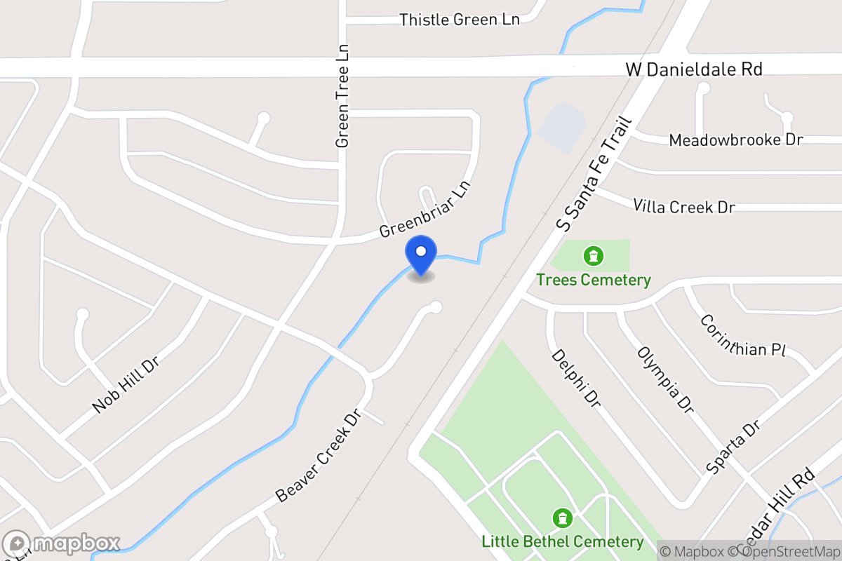 Map of 1503 Shady Tree Pl