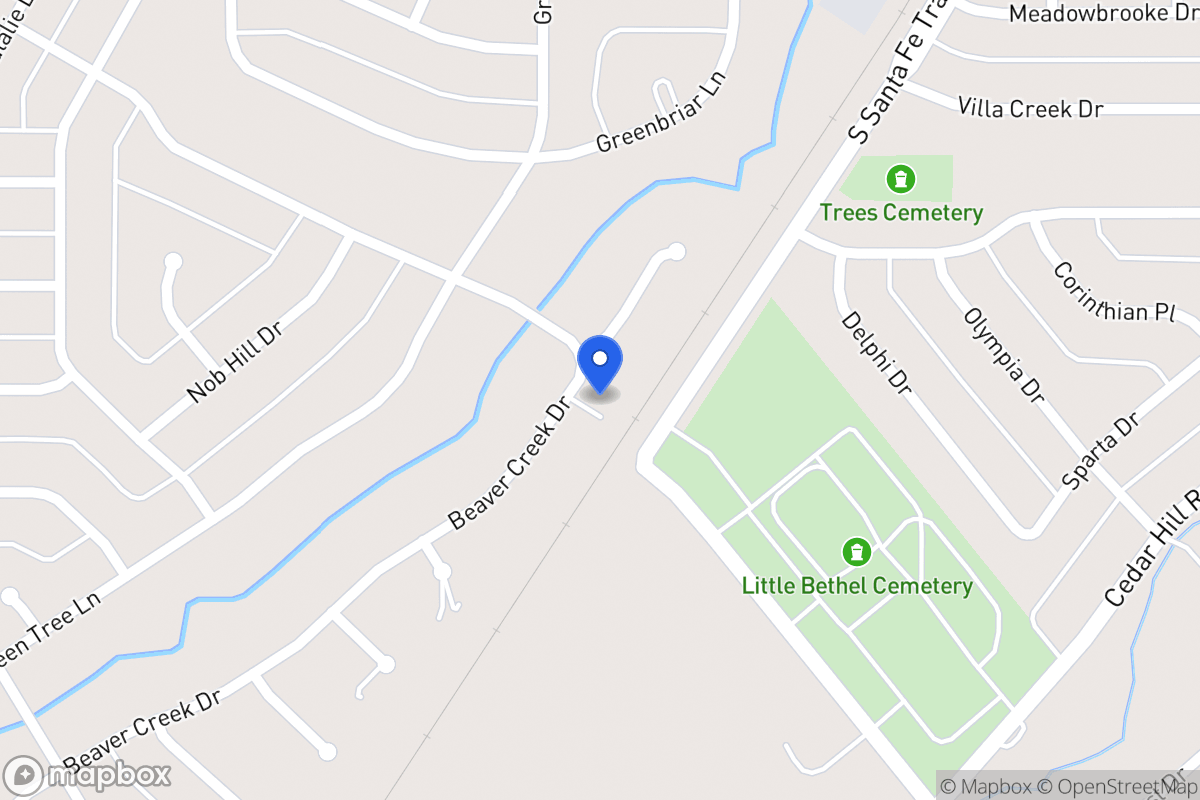 Map of 1606 Beaver Creek Dr