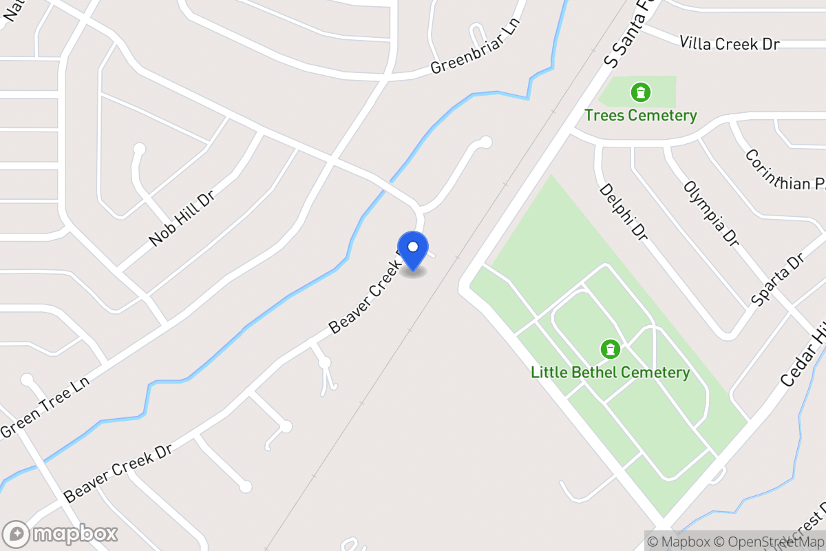 Map of 1614 Beaver Creek Dr