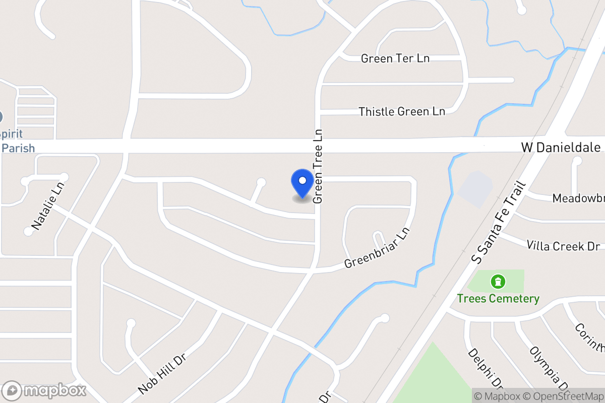 Map of 1511 Green Tree Ln