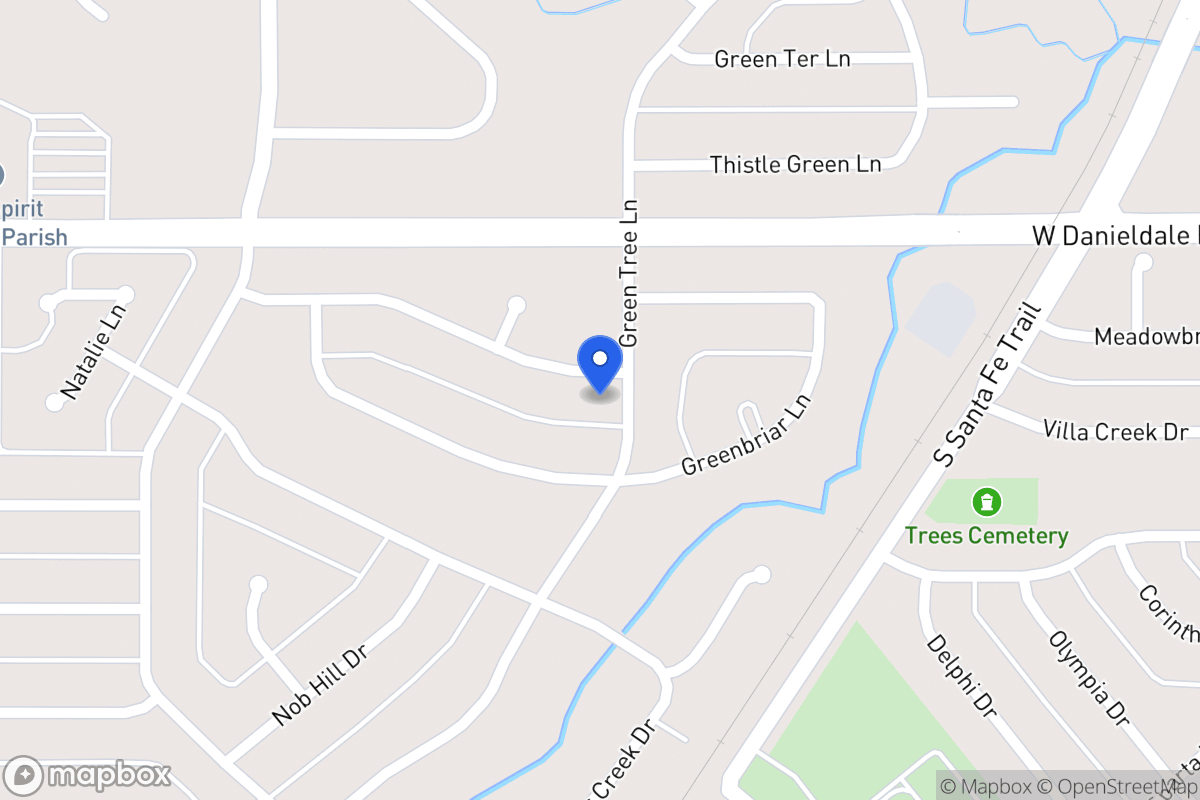 Map of 1002 Wind Ridge Dr
