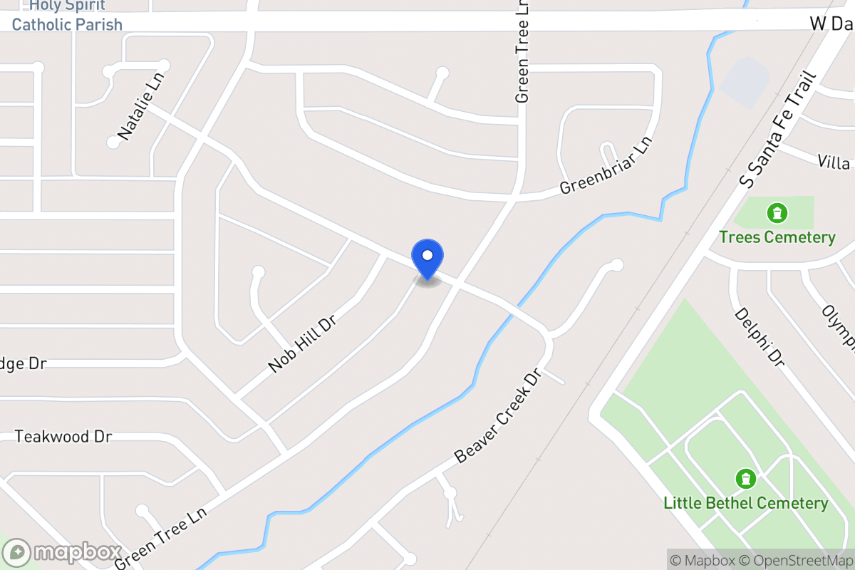 Map of 1603 Green Tree Ln
