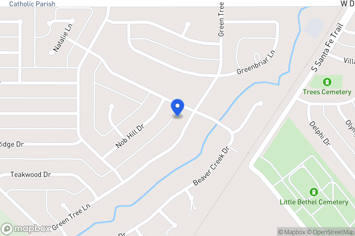 Map of 1607 Green Tree Ln
