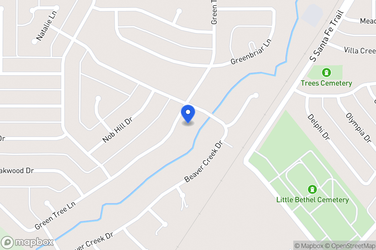 Map of 1606 Green Tree Ln