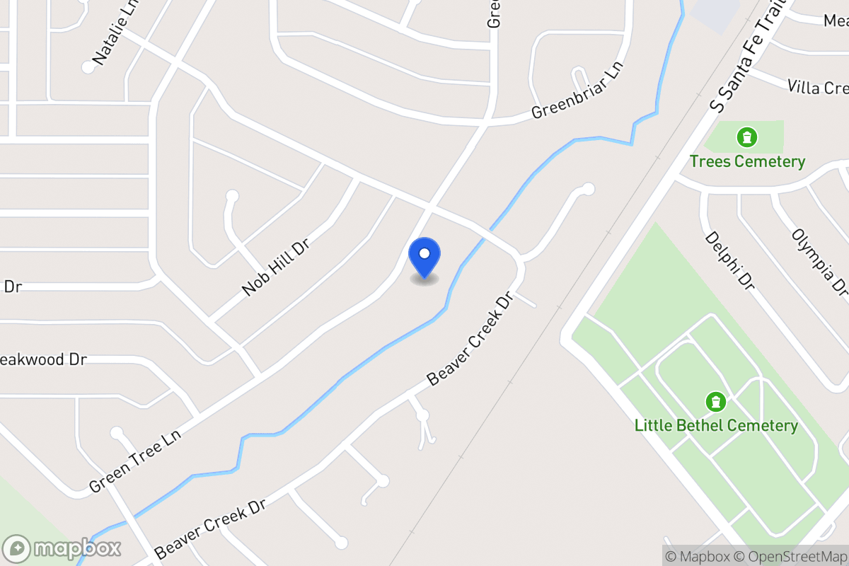 Map of 1610 Green Tree Ln