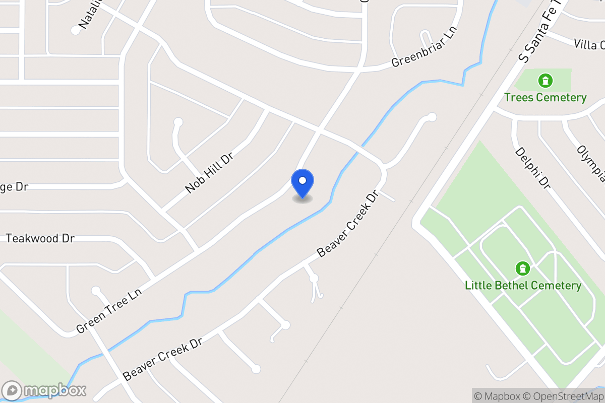 Map of 1614 Green Tree Ln